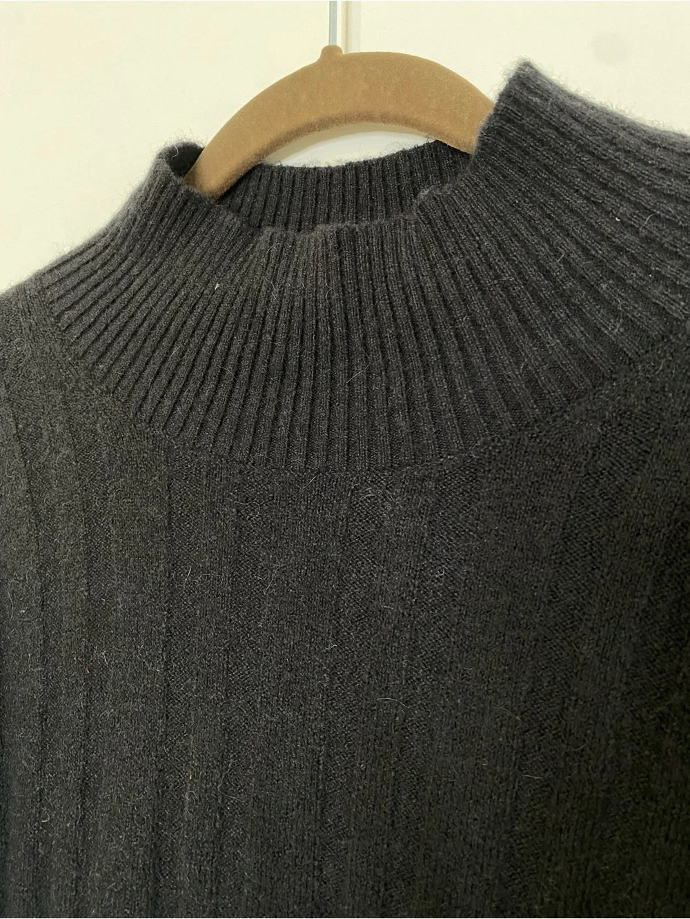 J.Crew Wool Ribbed Super Soft Mock-neck Sweater